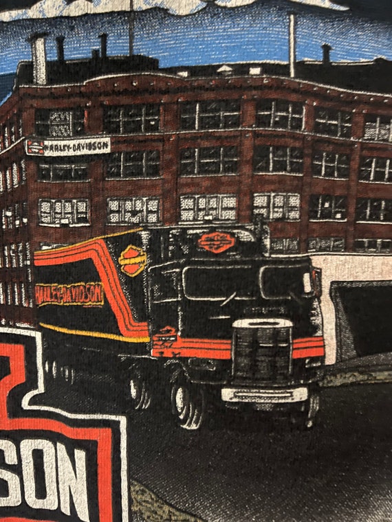 Harley Davidson vintage pullover, long sleeve T-s… - image 5