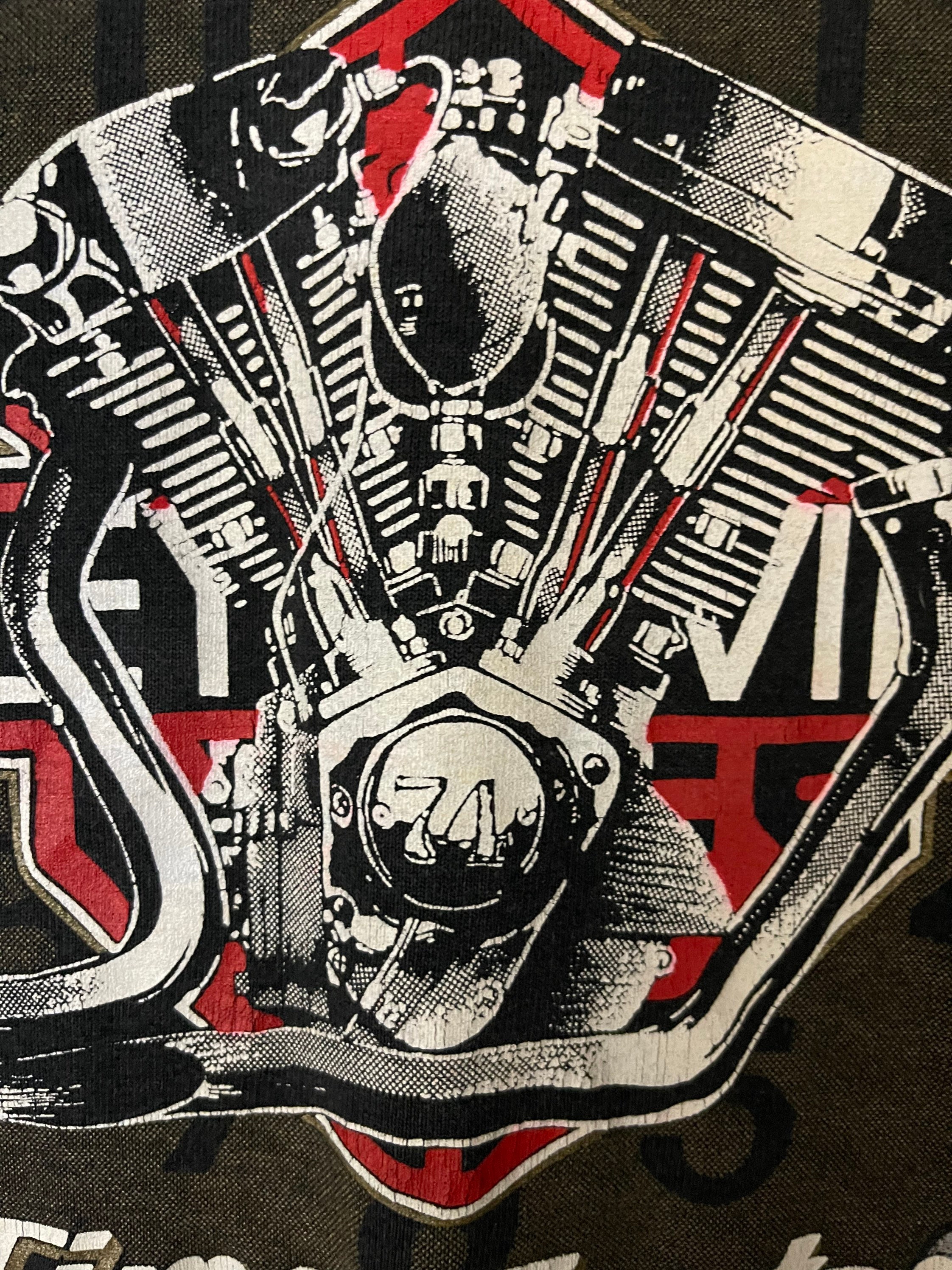 Vintage Harley Davidson Motorcycle T-shirt, V-twin Biker Shirt