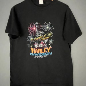 Vintage Harley Davidson 80’s motorcycle T-shirt NYC Statue of Liberty ‘Symbol of Freedom’ very soft South Bend Indiana