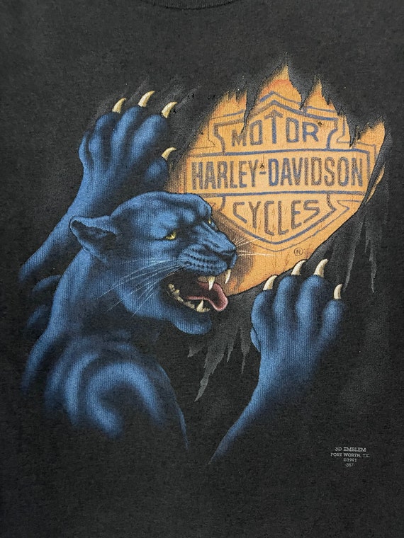 Vintage Harley Davidson motorfiets T-shirt Black Panther biker trots 90's shirt Kleding Gender-neutrale kleding volwassenen Tops & T-shirts T-shirts T-shirts met print Custom Cycles Tennessee 