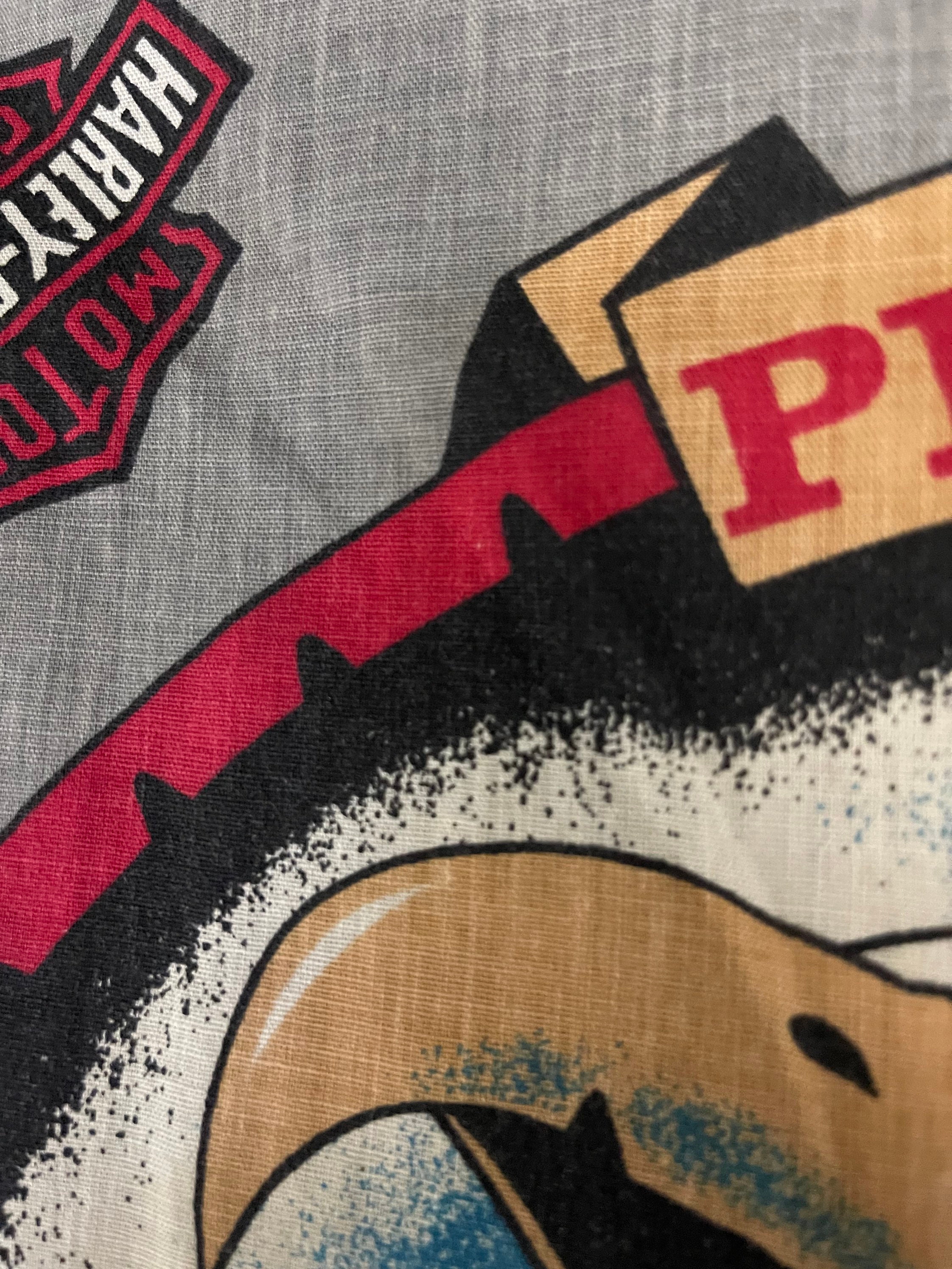 Vintage Harley Davidson Motorcycle Bandana 50/50 Soft Fabric
