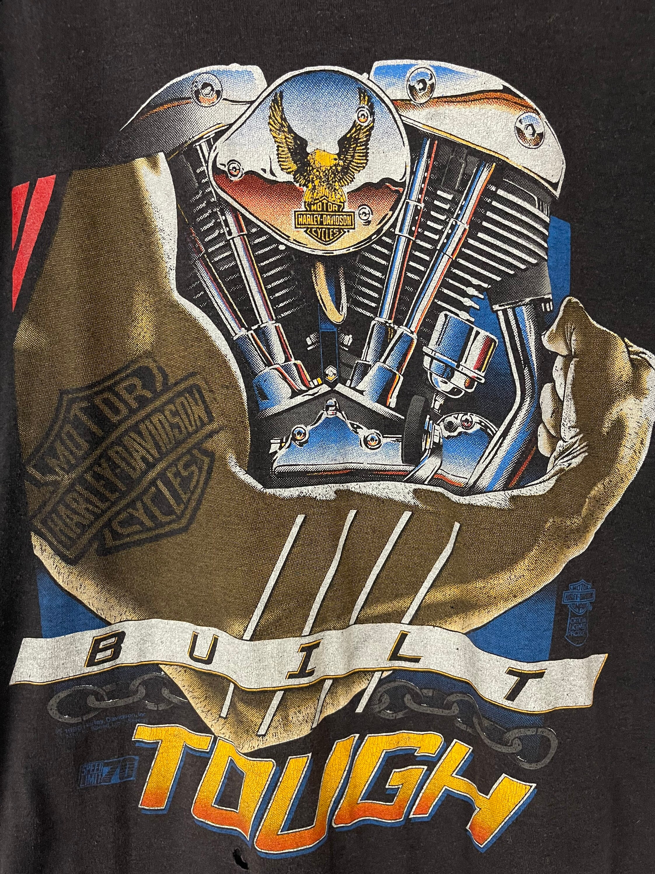 90s ski doo Harley Davidson ロンT Vintage Harley Davidson 90s Muscle Tee Motorcycle T-shirt 50