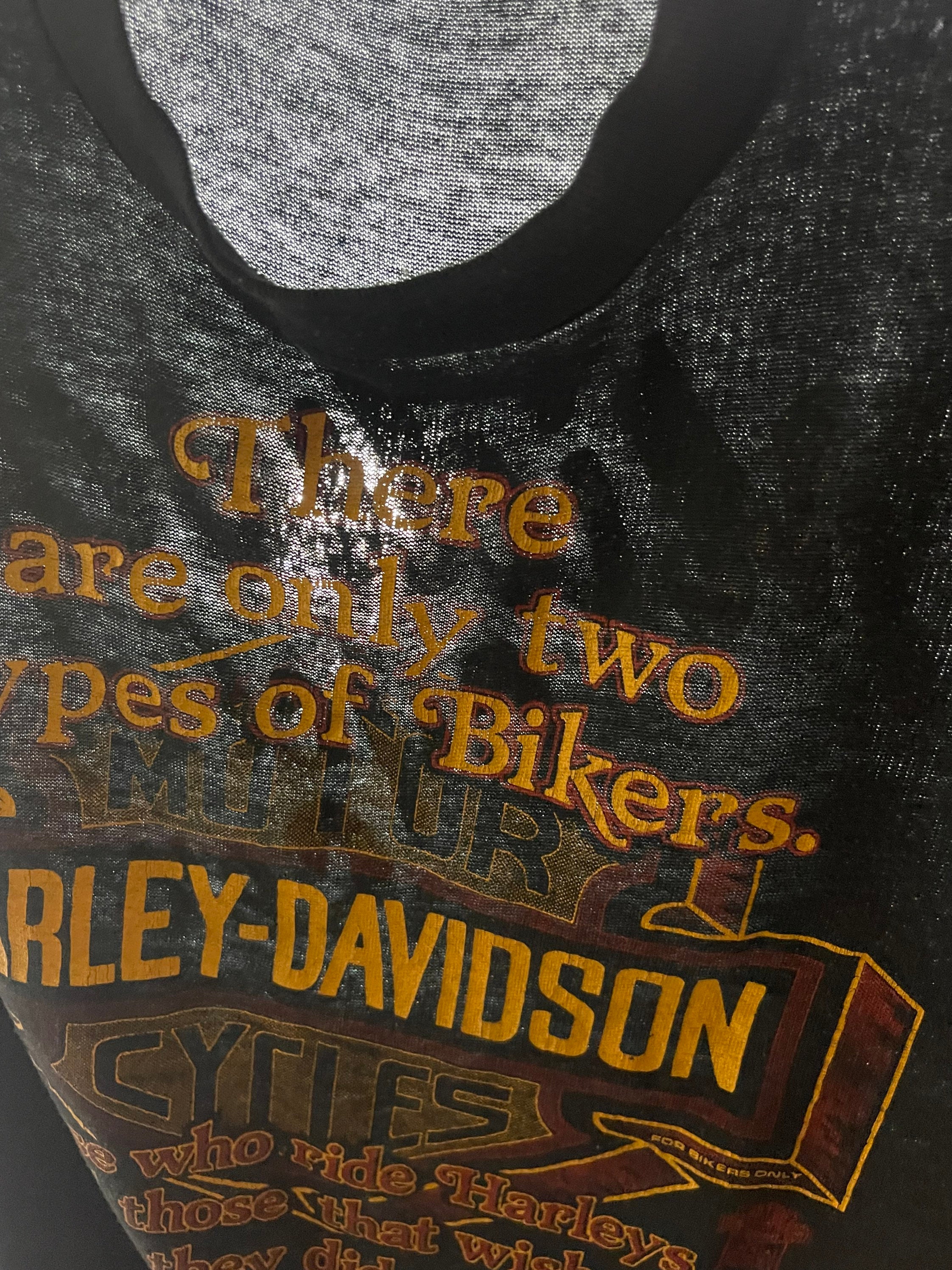Vintage Harley Davidson Motorcycle T-shirt, 'for Bikers Only' RARE