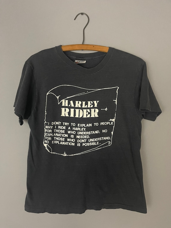 ◆Harley Davidson◆ 2nd order received, this rider t-shirt i Harley Davidson RARE Vintage T-shirt, I Ride a Harley-