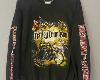 Harley Davidson RARE Motorcycle 80'' Sweatshirt 'on the 8th Day