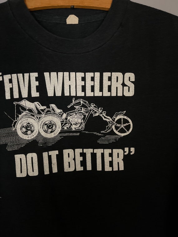 Five Wheelers do it best , vintage cut off Tshirt… - image 5