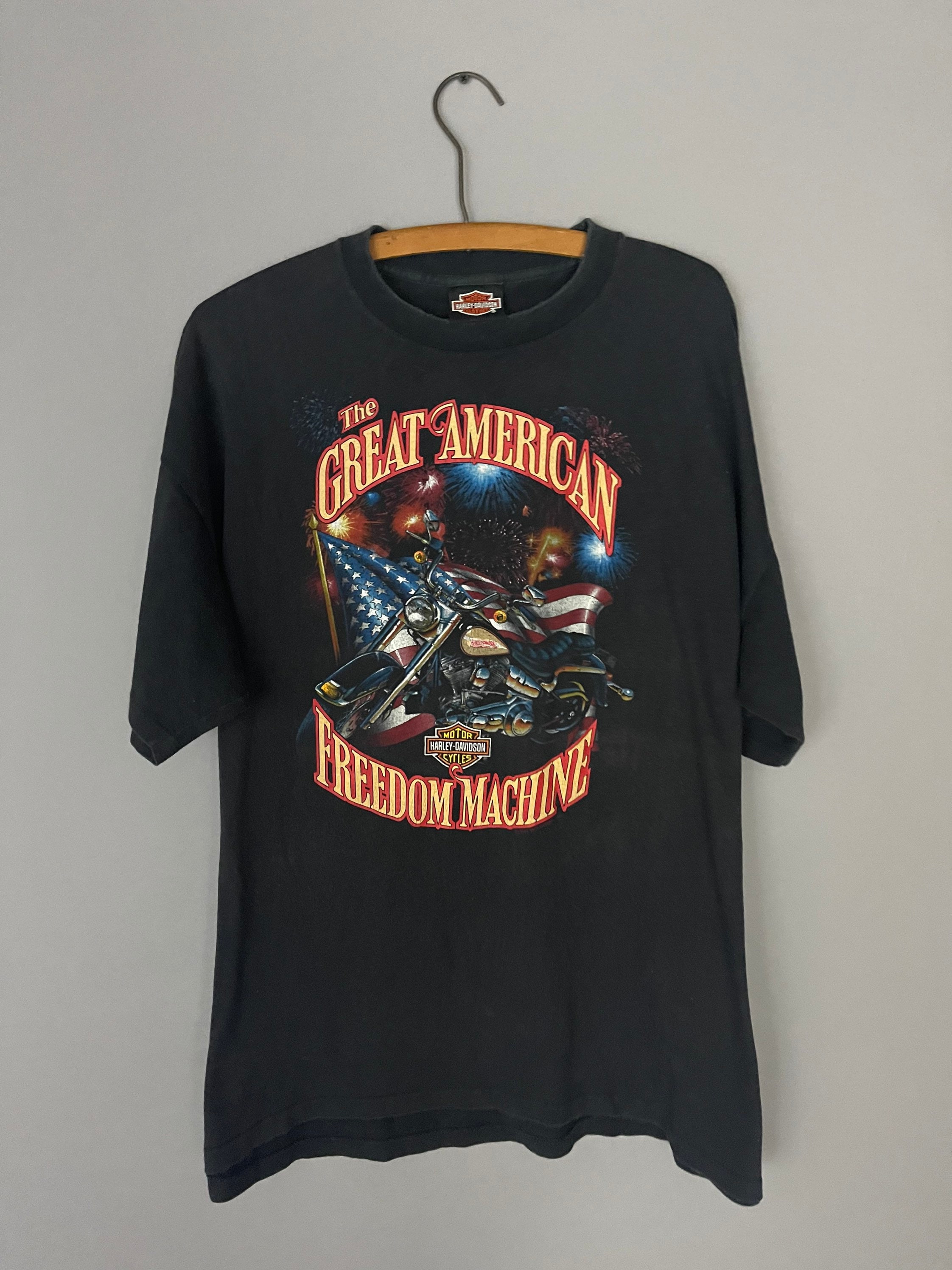 80s Harley Davidson Motorcycle Vintage T-shirt, Motorcycle Biker