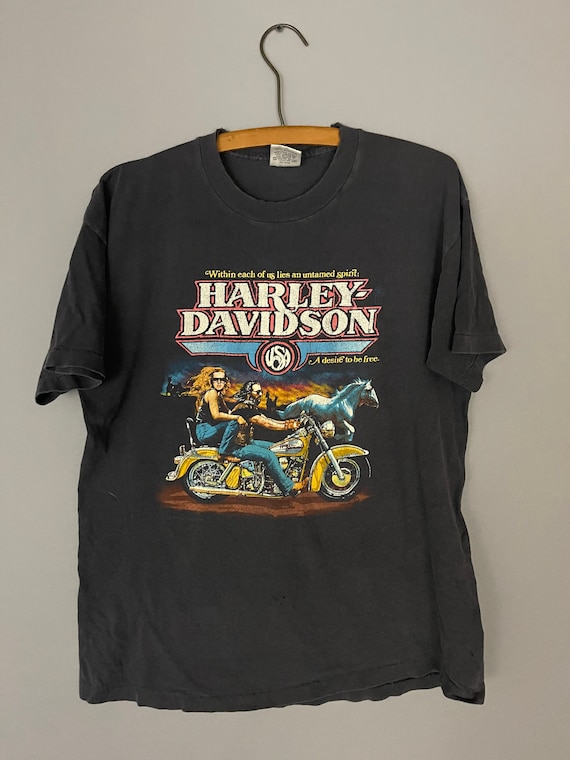 Distressed harley davidson shirt deals