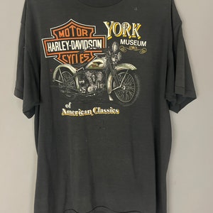 RARE Vintage Harley Davidson Motorcycle Genuine 50/50 tee, XXXL York Pennsylvania Harley logo HDOLP biker shirt