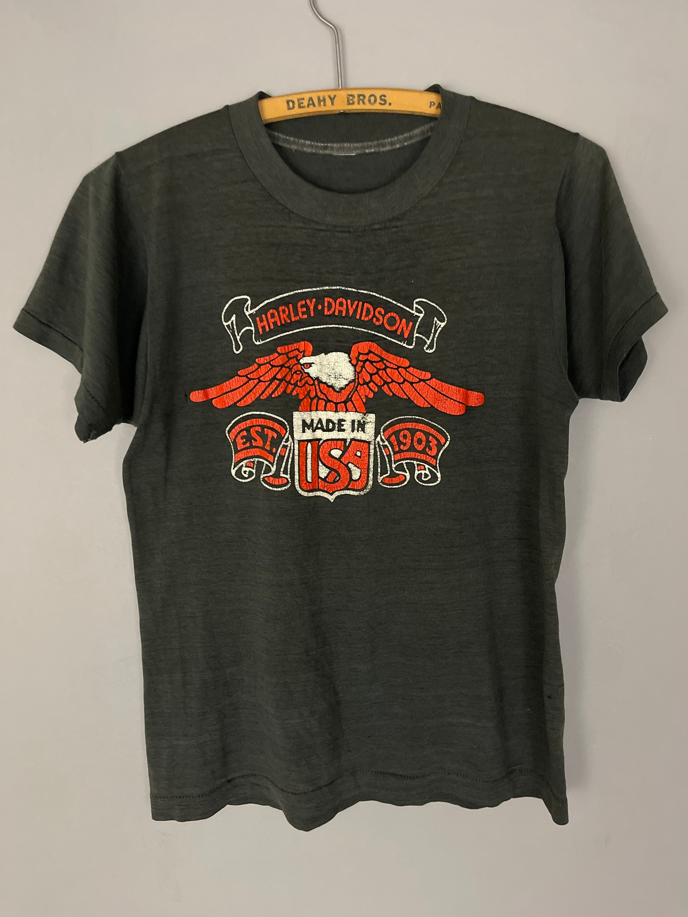 Vintage Harley Davidson Motorcycle T-shirt RARE, 3D Emblem Shirt