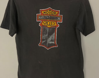 Vintage 80s Harley Davidson T-shirt: Auburn California Graphic