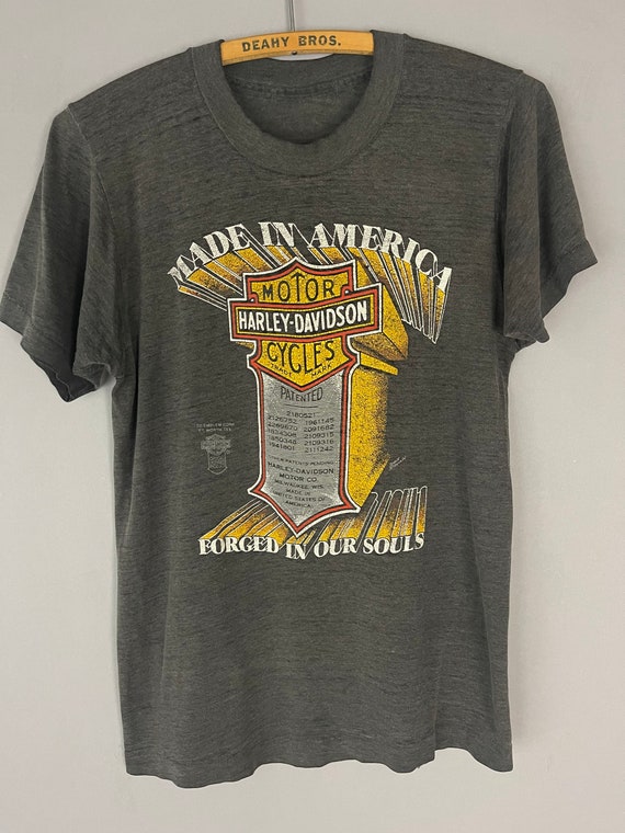 Vintage Harley Davidson Motorcycle T-shirt RARE, 3D Emblem