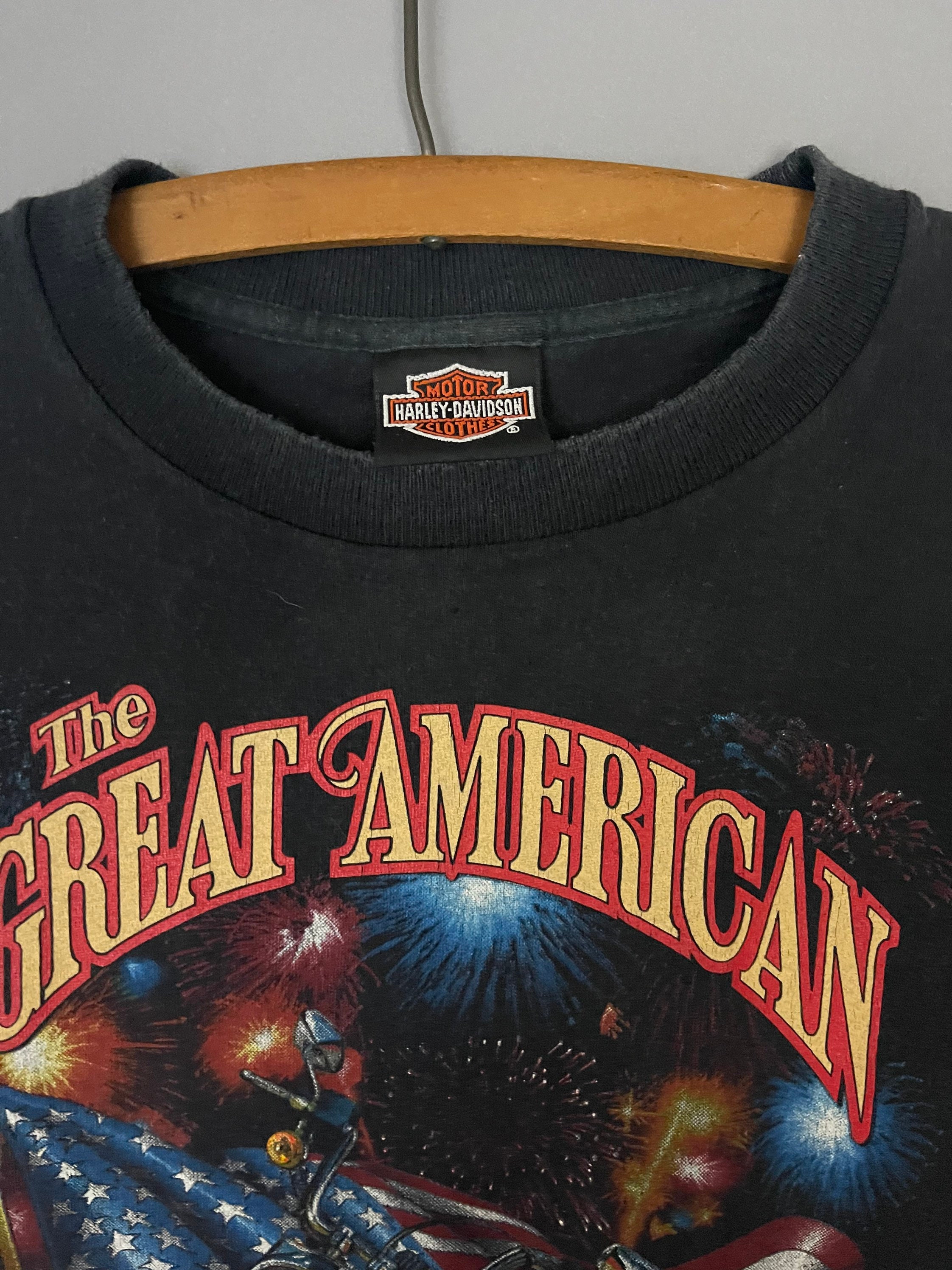 80s Harley Davidson Motorcycle Vintage T-shirt, Motorcycle Biker