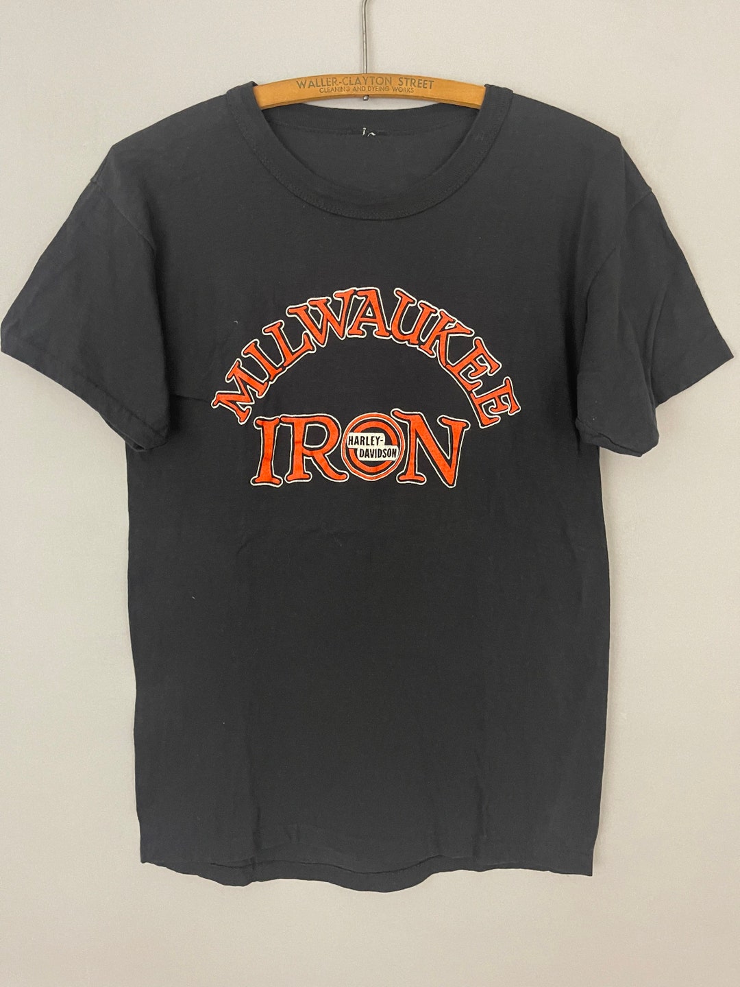 Vintage Harley Davidson Motorcycle T-shirt “milwaukee Iron” Biker