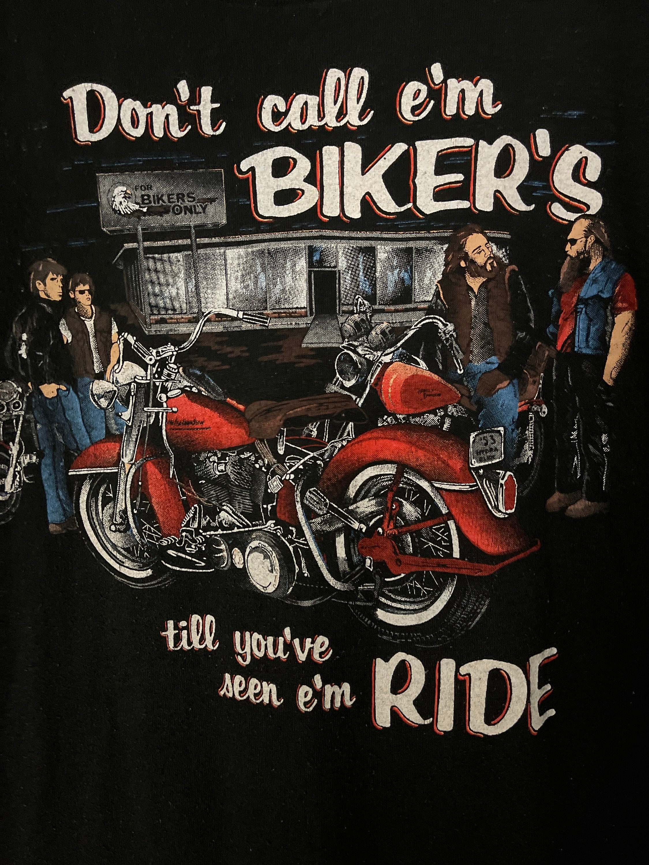 Vintage RARE Harley Davidson 70s T-shirt “don't Call Em Bikers