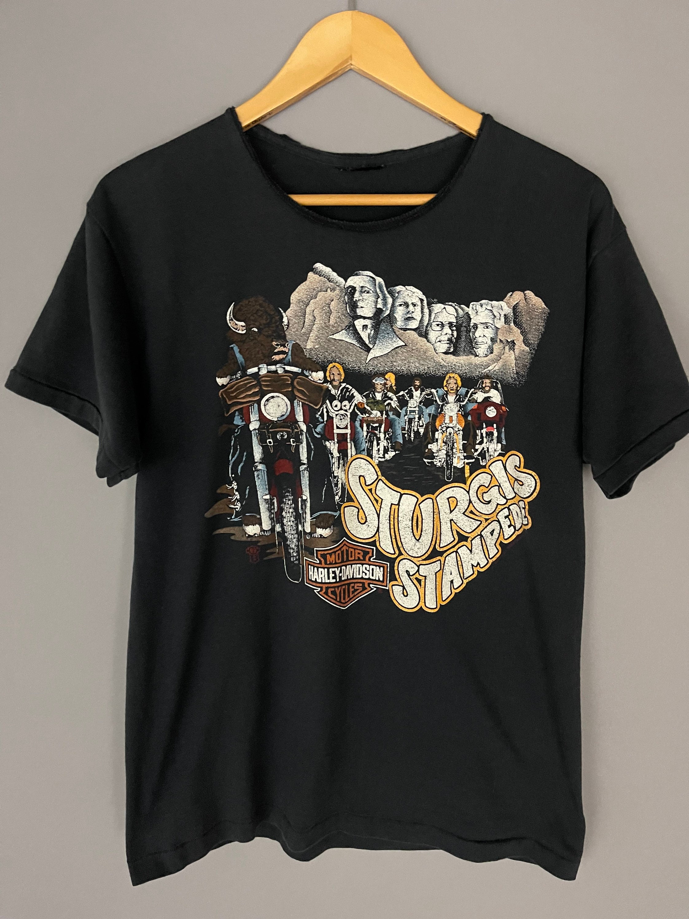 Vintage Sturgis Rally South Dakota Harley Davidson Motorcycle T