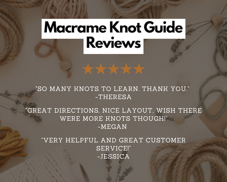 How to Macrame Knot Guide, Learn Knotting Basics: Step-by-Step Macrame Guide for Beginners image 6