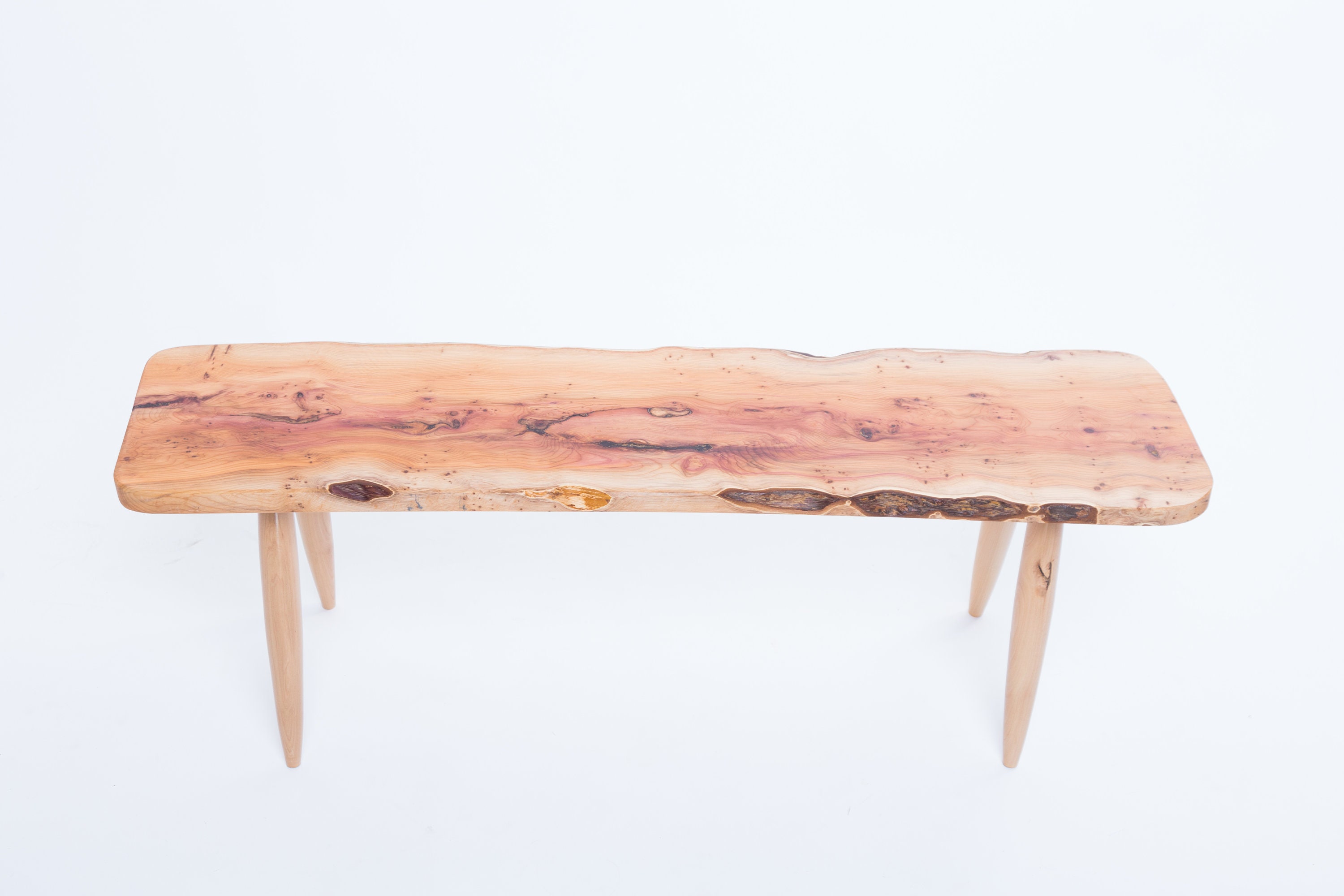 Wood Coffee Table Yew Wood Boxwood Legs Hand Crafted Etsy UK