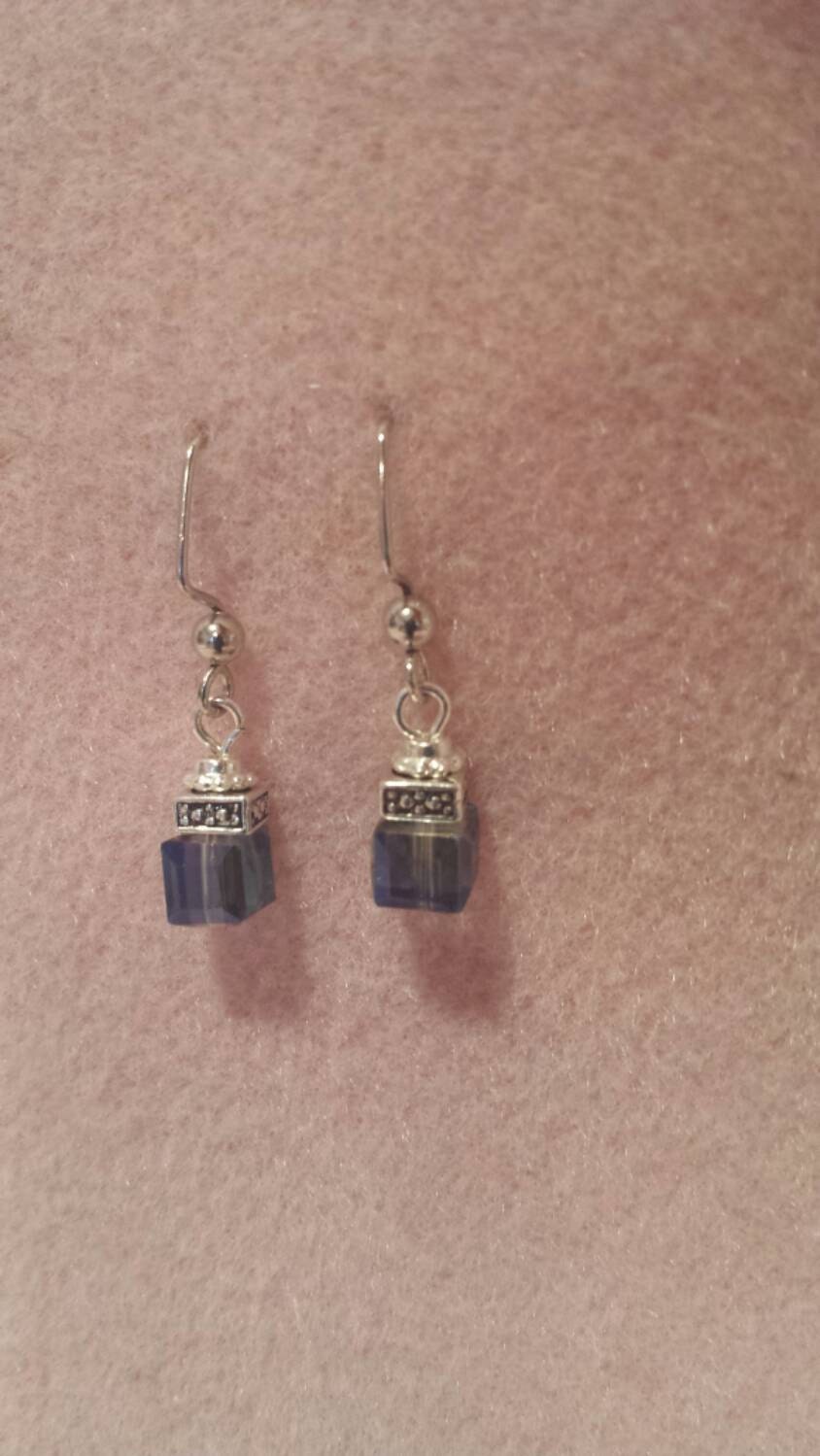 Micara - Crystal Cubes - Earrings