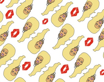 RuPaul wrapping paper Drag race lipstick drag queen