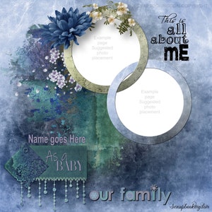 Family Milestones Kit record of major events in life from babyhood  onward. Loads of word art for different stages