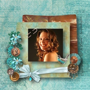 Kit di album digitale Copper Patina con bellissimi effetti rame realistici 16 carte e 53 abbellimenti con effetti rame realistici