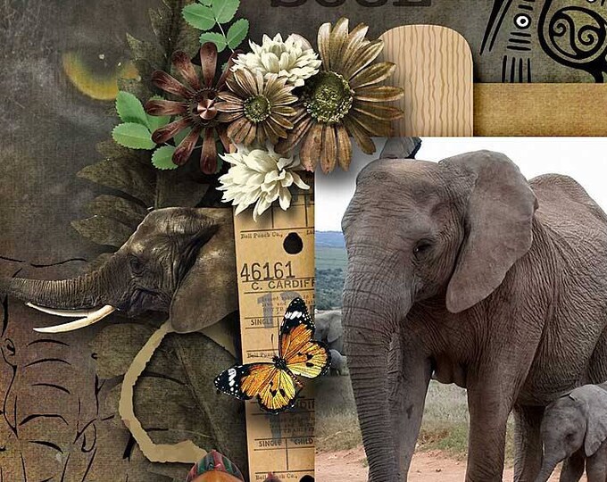 African Digital Scrapbook Kit : AFRICA UNLEASHED Digital - Etsy