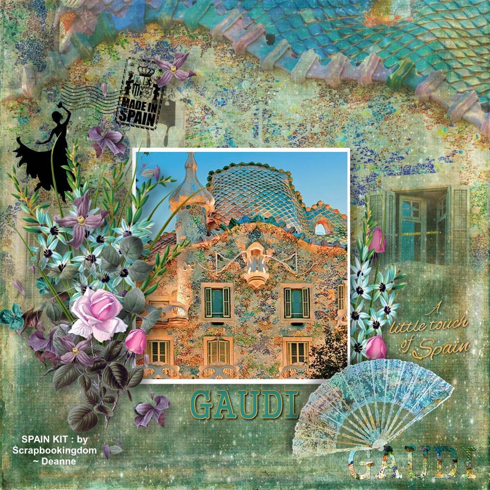 SPAIN Scrapbook Kit Spanish Theme Andelusion Barcelona Etsy Australia