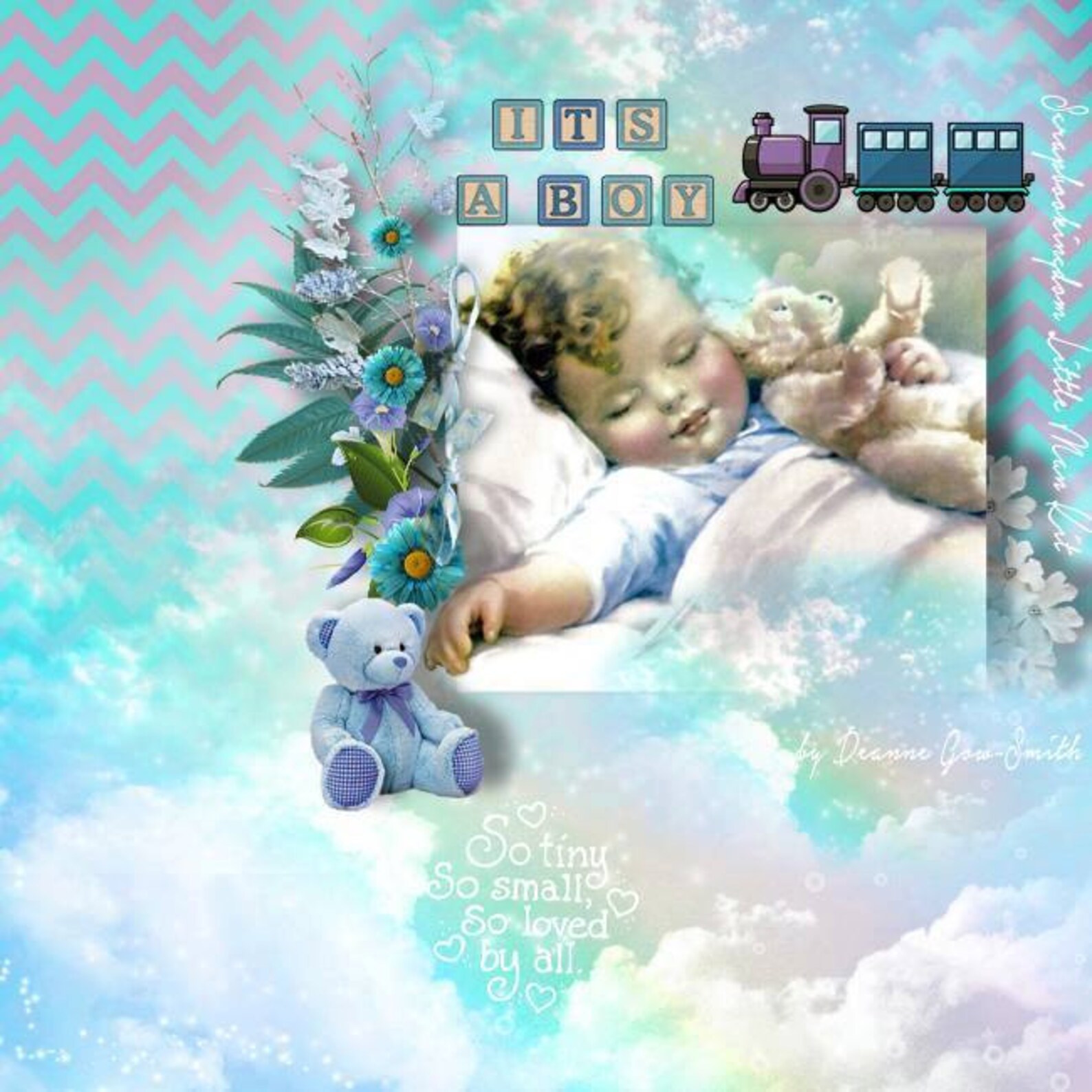 Baby Boy Scrapbook Kit pour scrapbooking numérique ou Etsy France