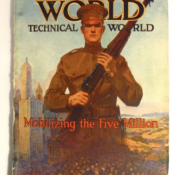 Illustrated World Magazine - November, 1915 US Army Doughboy WWI RARE