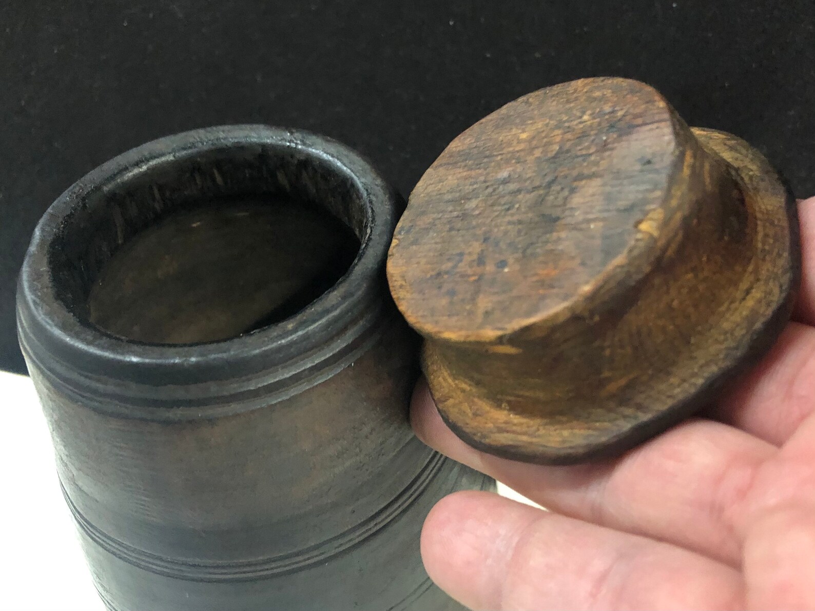 Antique Treenware Tobacco Box With Lid Free Shipping | Etsy