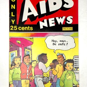 Rare AIDS News Comic Book POCAAN 1988 Free Shipping