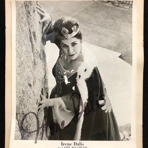 Irene Dalis as Lady Macbeth SIGNED Photograph Metropolitan Opera