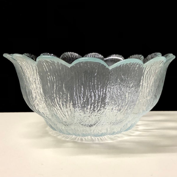 Holmegaard Sidse Werner Glass “Blossom Bowl” 8”D