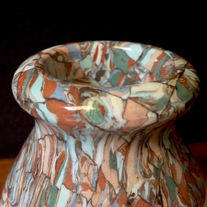 Vintage Jean Gerbino Vallauris Mosaic Pottery Vase