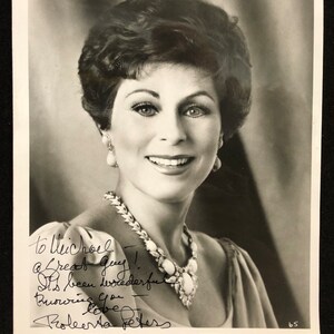 Roberta Peters Autograph Signed Promotional ICM Headshot Photograph