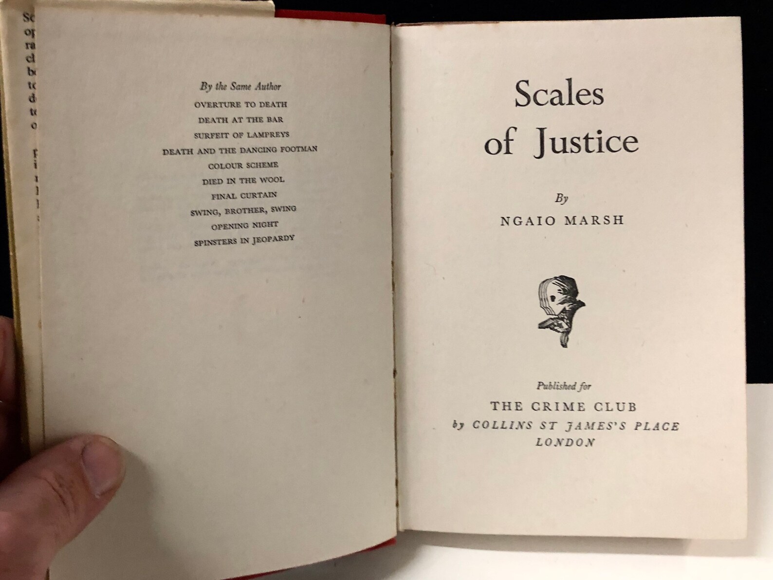 Ngaio Marsh Scales of Justice Crime Club Choice 25th Etsy