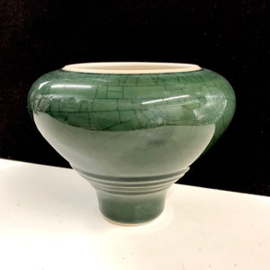 Andrew McCorkindale Green Porcelain Vase 1996 5”H