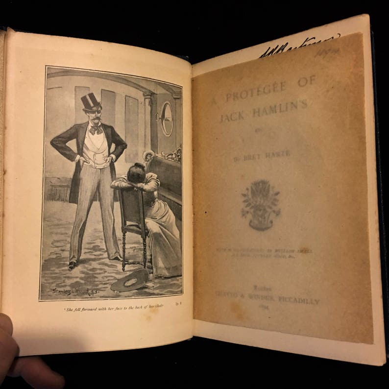 Bret Harte A Protegee of Jack Hamlin's Etc. 1894 Chatto & Windus 1st British Edition image 2