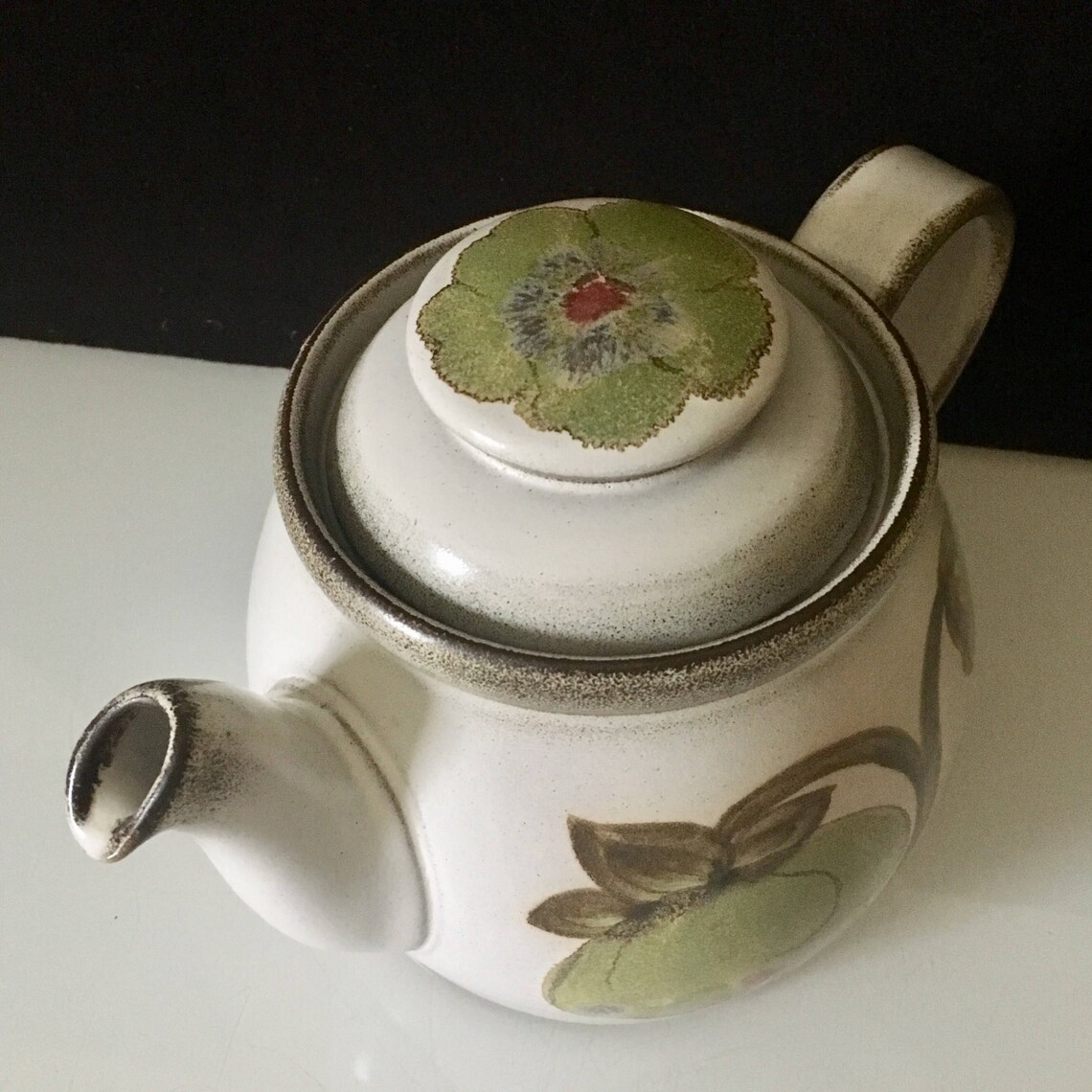 Vintage 1970s Denby Troubadour 2 Pint Teapot Rare Free Etsy