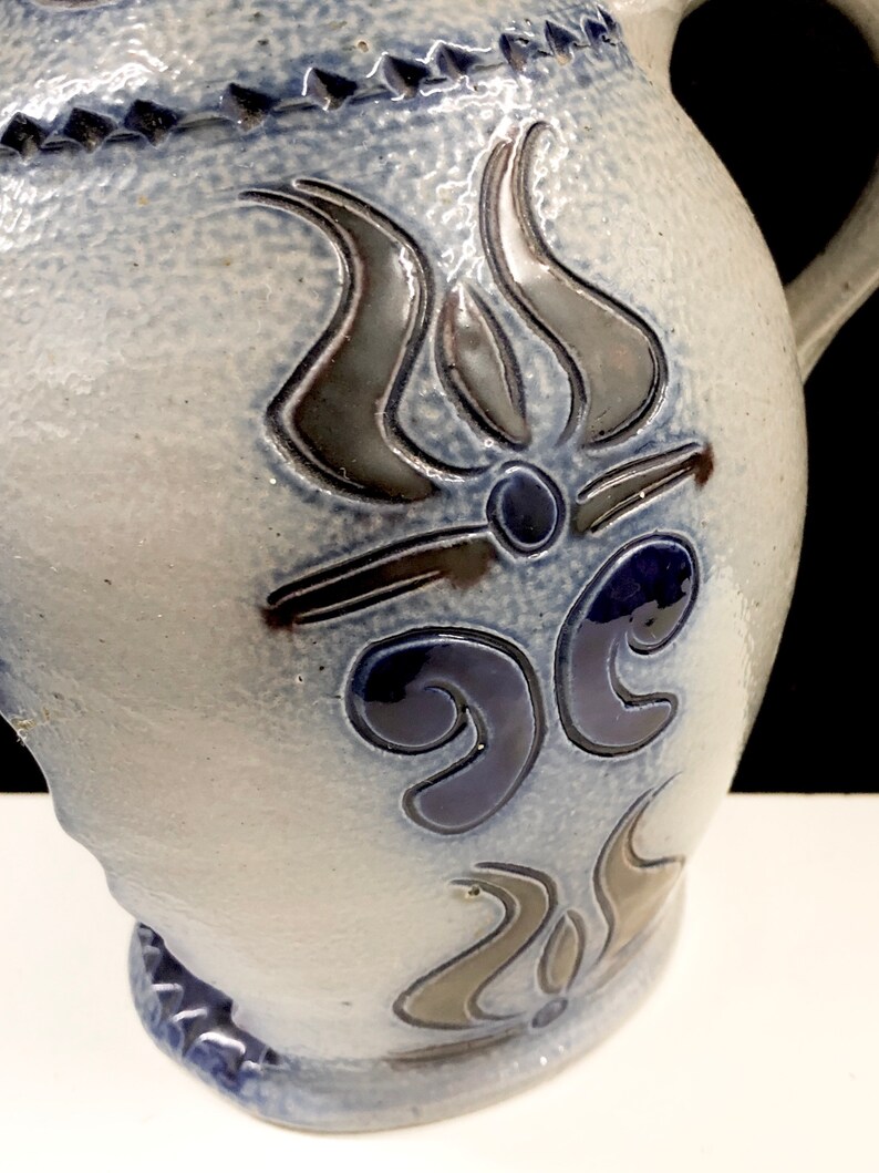 Westerwald German Salt Glaze Pottery Candle Holder Etsy