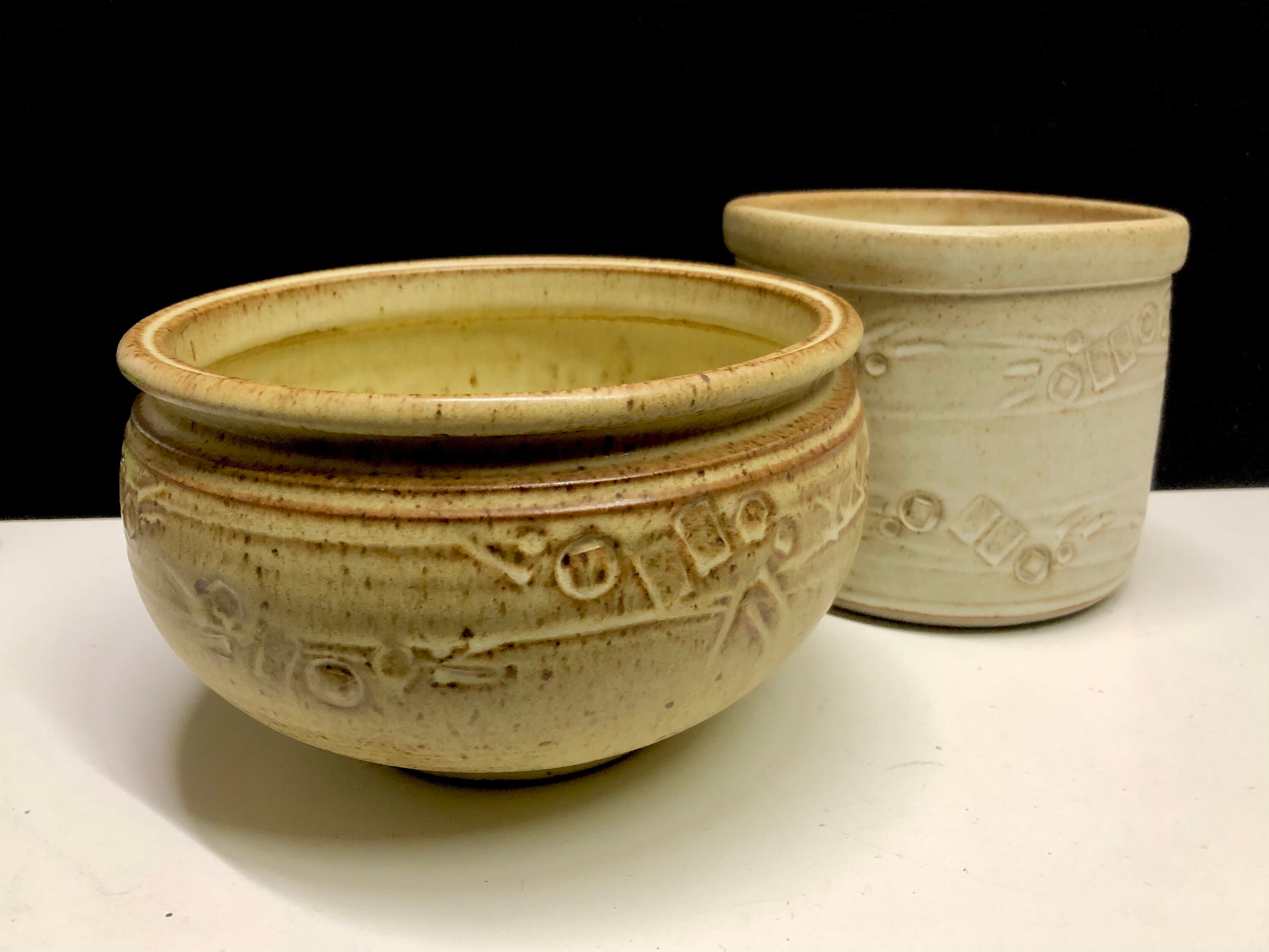 Ellen Currans PNW Earthenware Clay Handmade Artist Signed Rustic Small Bowl