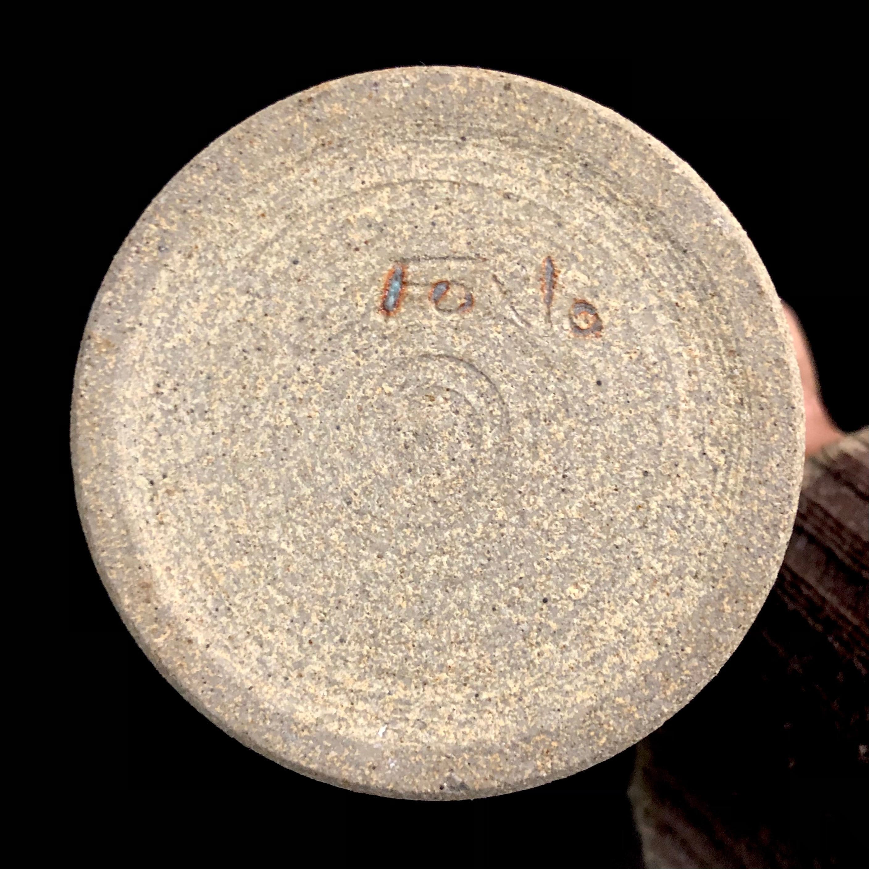工芸品 woo Foxlo Pottery Wax Resist Stoneware Vase 7.5”H Free Shipping