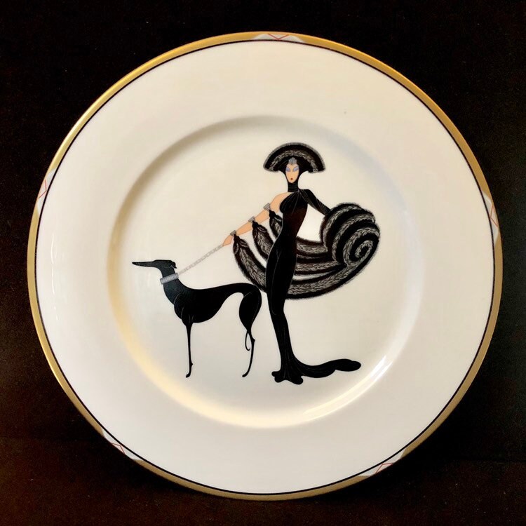 フランクリンミント　エルテ 　アールデコ　SYMDHONY IN BLACK Amazon.co.jp: エルテ （Erte）『 SYMDHONY IN BLACK
