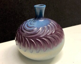 Tony Evans Foss Creek Pottery Drip Glaze Vase White Drip Glaze