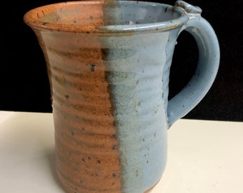 Two Tone Studio Pottery Mug Signed Pike