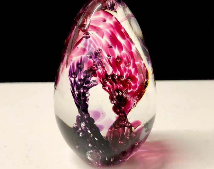Glass Eye Studio Seattle Art Glass Egg Paperweight Etsy