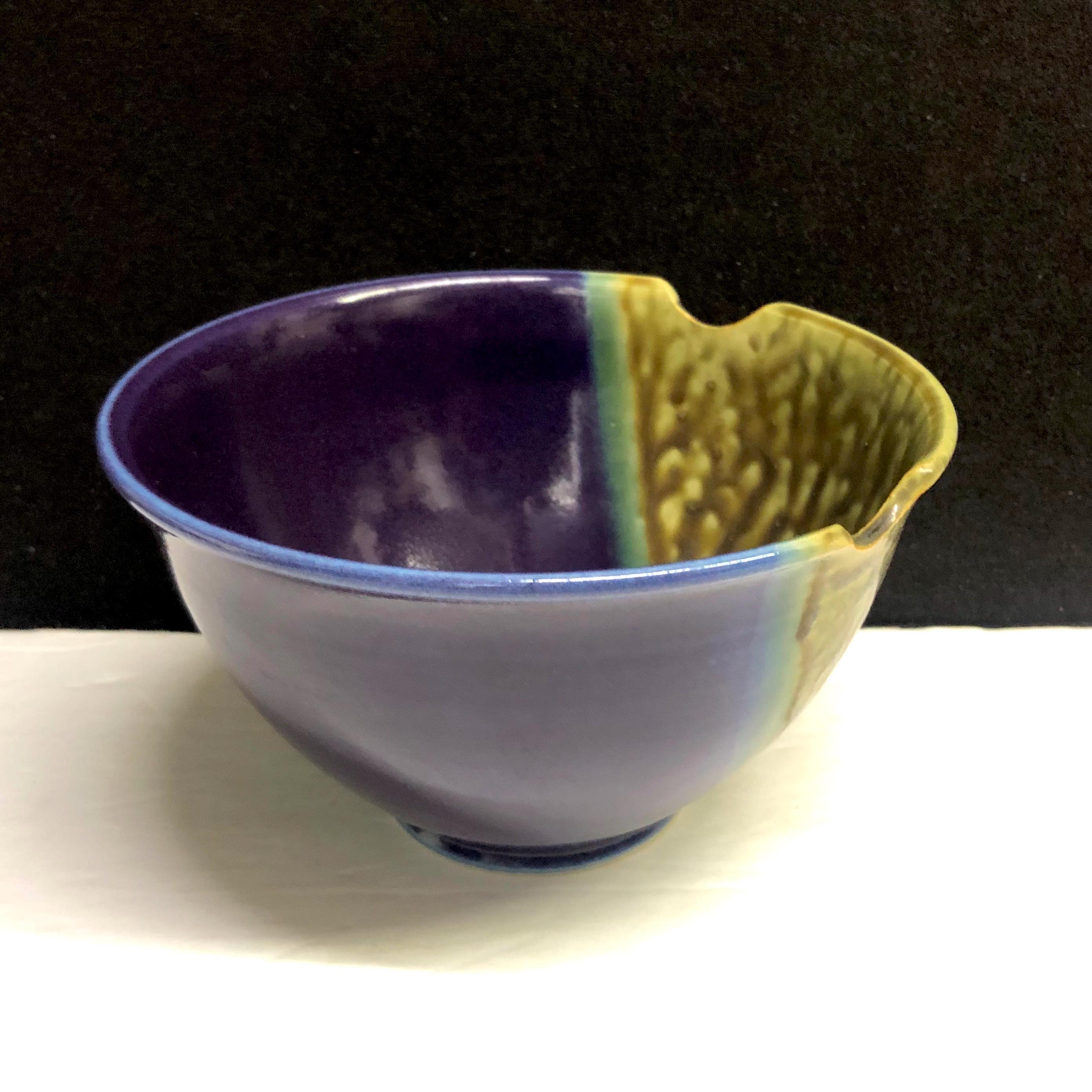 中鉢 草花柄 蛇の目 窯傷 染付 手書き 牡丹 菊 風車 Hodaka Pottery - Etsy