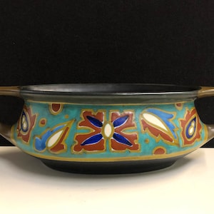 Plateelfabriek 1926 “Kawi” Vessel Vintage Dutch Gouda Pottery Free Shipping