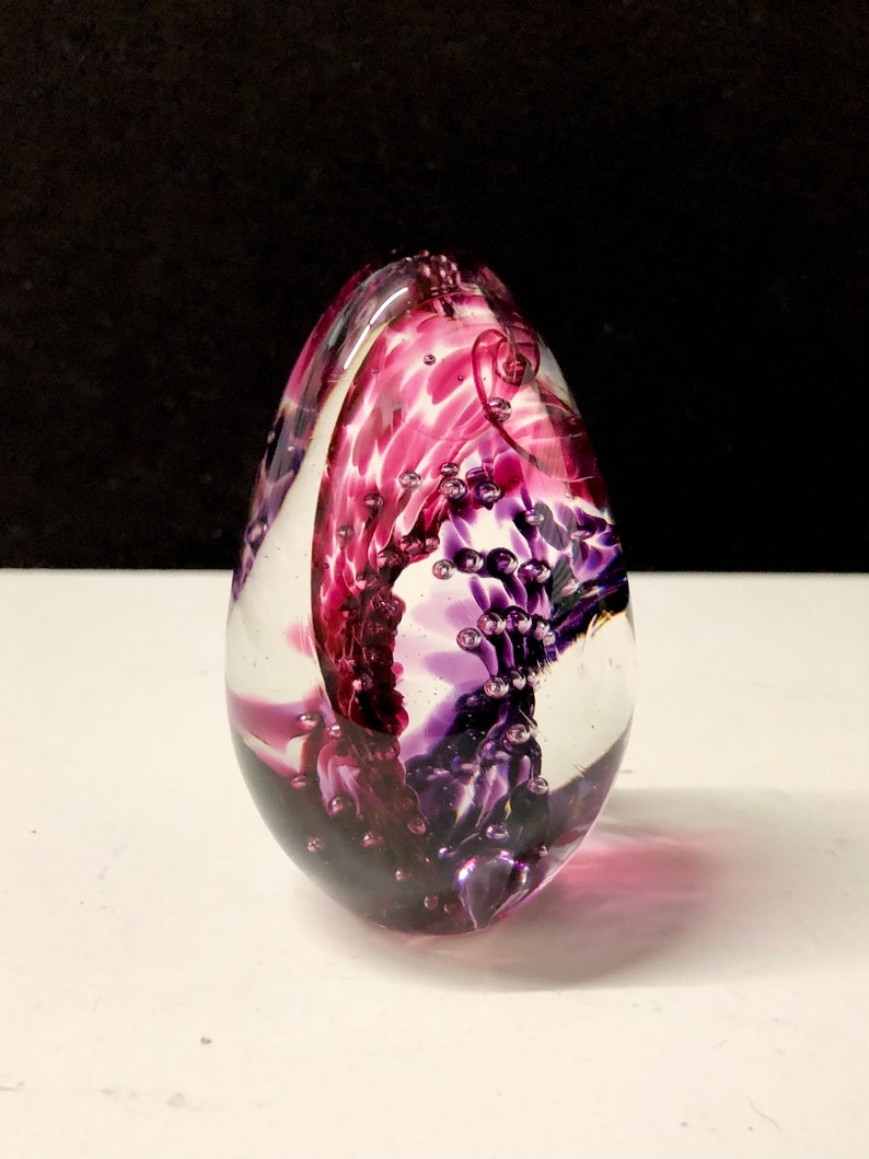Glass Eye Studio Seattle Art Glass Egg Paperweight Etsy